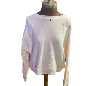 Rebellious one thunderbolt graphic sweatshirt